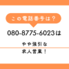 080-8775-6023（求人営業）からの着信は、社長への取り次ぎを強引に要求し、断るとブチ切りする不誠実な業者の可能性が高いです。2026年最新の被害口コミ分析と、再勧誘の禁止を用いた最強の撃退法を解説します。